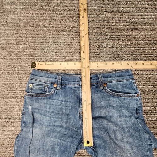 7 For All Mankind Size 12 Girls Jeans Josefina Skinny Boyfriend Blue Denim - Picture 3 of 10