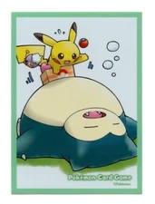 Rare Snorlax & Pikachu Ride Along Individual Card Sleeve Pokemon Center Japan