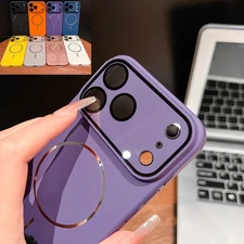 Shockproof Hard PC Mag Safe Case For iPhone 17 Pro Max 16 15 14 13 w/ Lens Cover
