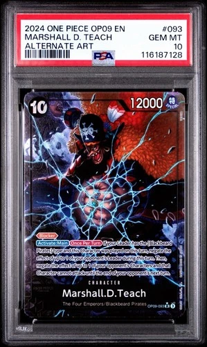 2024 One Piece Op09-Emperors In The New World #093 Marshall D. Teach PSA 10