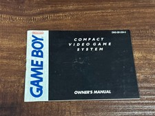 Compact Video Game System Nintendo Gameboy Instruction Manual Only