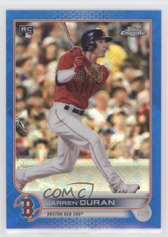 2022 Topps Chrome Logofractor Edition Blue Refractor 25/150 Jarren Duran #4 0m4q