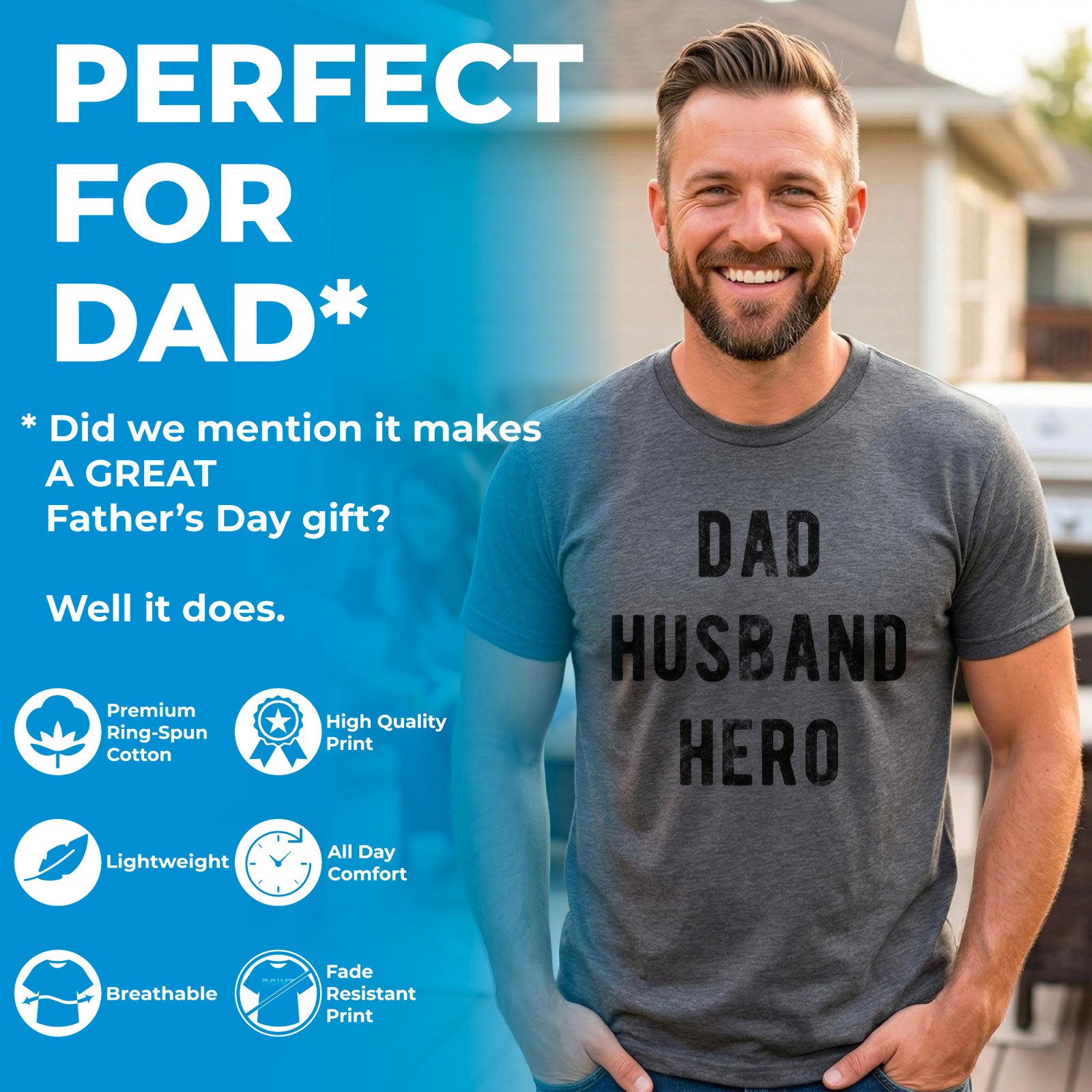 Mens Be The Ball T Shirt Funny Golf Saying Graphic Tee Golfing gift for Dad Cool