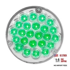82278 LED Light 4" Pearl 24 Die Cast Housing Green/Clear