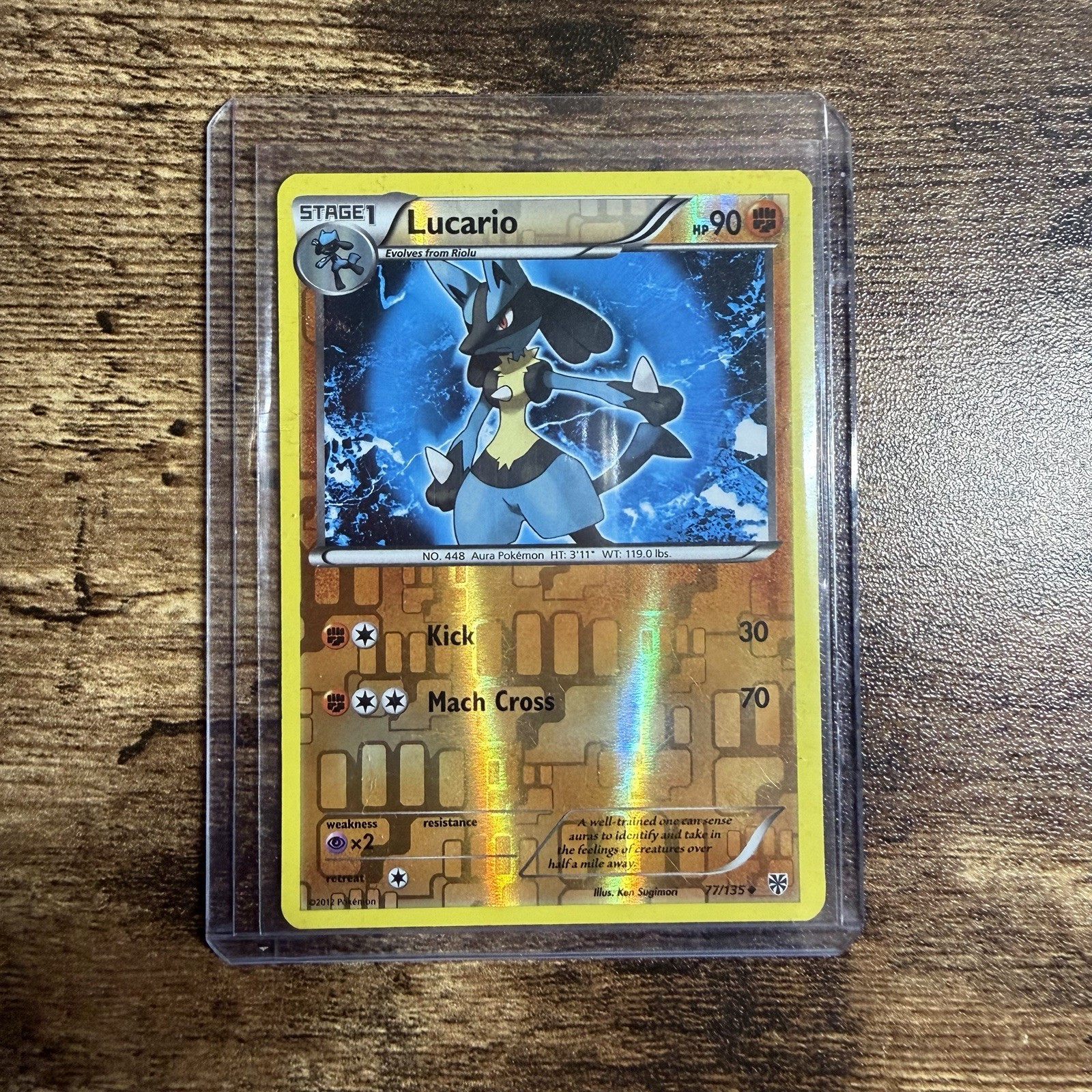 Lucario 77/135 Plasma Storm Reverse Holo