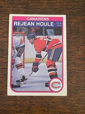 1982-83 O-Pee-Chee set break OPC #184 Rejean Houle - Montreal Canadiens NRMT