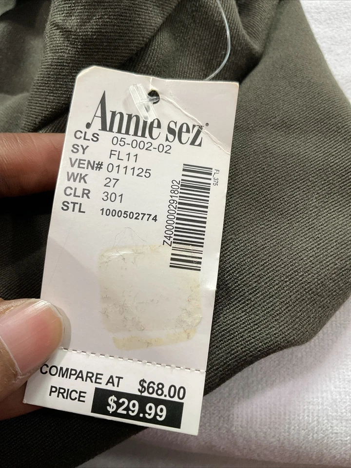 Falda para mujer Grace Elements color verde oliva talla 8 Foto 4 de 4