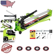 Manual Tile Cutter 40 Inch - Precision Laser, Heavy Duty Steel, Bevel Cut
