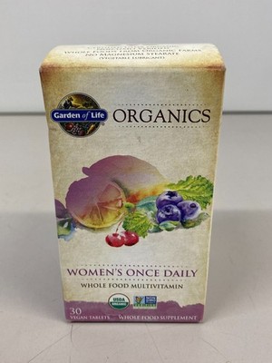 Garden of Life Organic One Daily Women's Multivitamin 30 Count Vegan Gluten Free