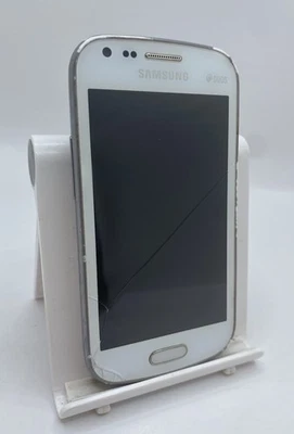 Samsung Galaxy S Duos S7562 White Unlocked 4GB 4" Smartphone Cracked Incomplete