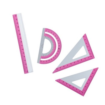 Creative Drawing Set Aluminum Rulers Safety Corners Study Art Essential Tool