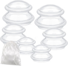 Silicone Cupping Set 6pcs 3 Sizes for Massage, Muscle Relief Cellulite Care