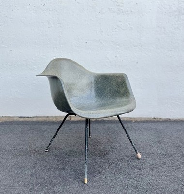 First Generation Rope Edge Fiberglass LAX Arm Chair, Herman Miller by Eames