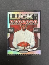 LeBron James 2024-25 Panini Prizm Black Luck of the Lottery Silver Prizm #7 -b