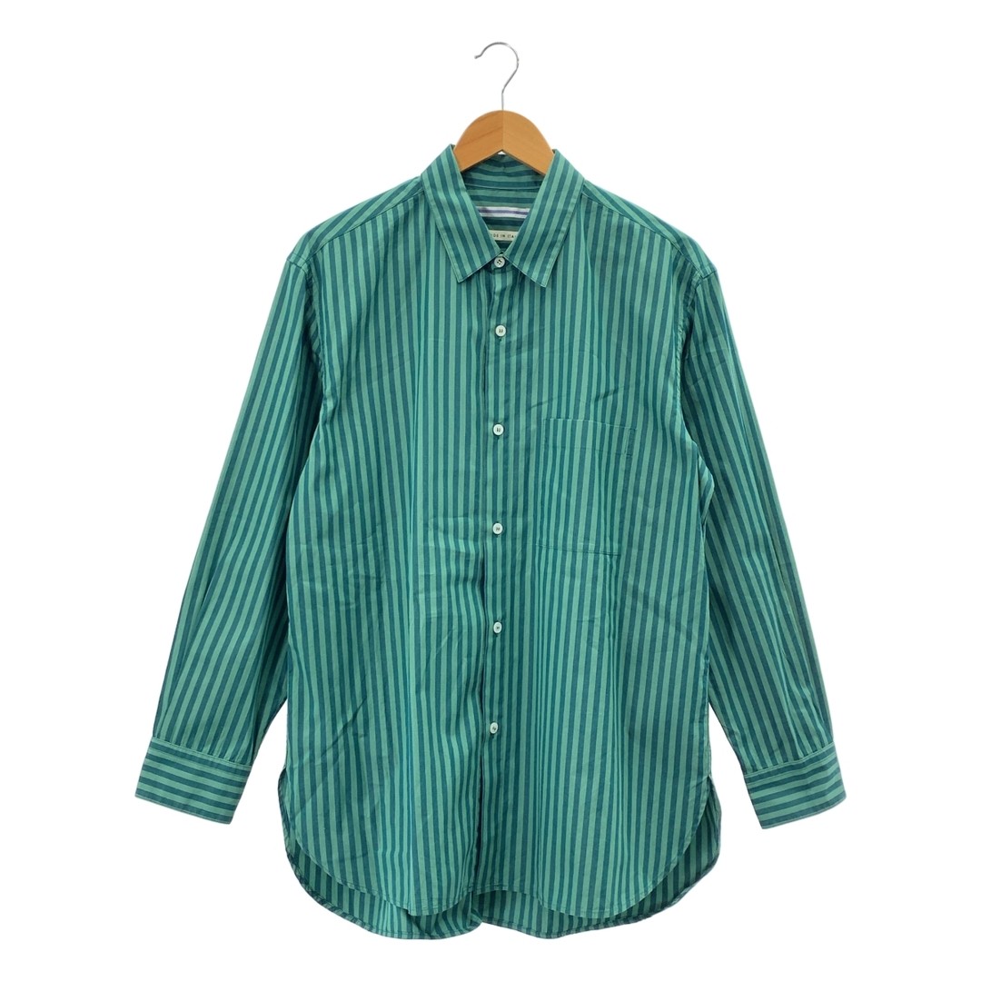 Cristaseya | 2022SS CLASSIC COLLAR SHIRT Striped L| Green Men Used 