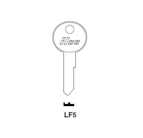 Ilco LF5 for L&F Key Blank uncut (1 Pc)