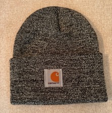 Carhartt A18 Gray Heather Acrylic Watch Hat Beanie OS Adult Workwear USA Marled