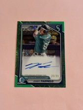 Jonny Farmelo 2024 Bowman Chrome Mega Box Autograph Auto Green Refractor /99
