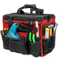11"x18"Jobsite Rolling Tote Tool Bag Storage Organizer Backpack