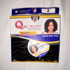 Milky Way Que ShortCut Series Human Hair Mastermix Water Deep Weft 3pcs Color 2