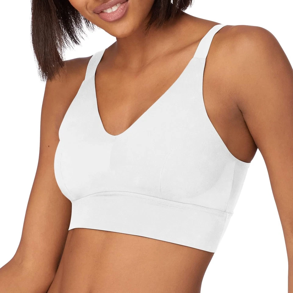 Sujetador Pullover Inalámbrico Maidenform Pure Comfort Longline DM223C Blanco M Nuevo con Etiquetas Foto 2 de 4