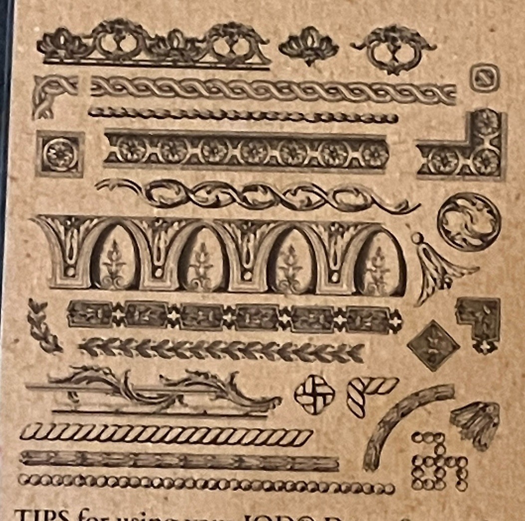 Iron Orchid Designs (IOD) - Adornment Decor Stamp - One 12 X 12 sheet