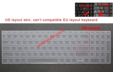 US Keyboard Skin Cover for HP 17-cn 17-cp 15-eg 15-eh 15t-er 15-er