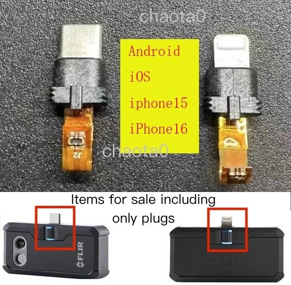 FLIR One Pro iOS用 ライトニング端子 FLIR ONE Pro gen3 LT TYPE-C Lightning ios Android plug Thermal