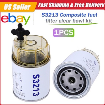 3/8'' NPT Water Separating Fuel Filter System S3213 for Marine outboard Motor New