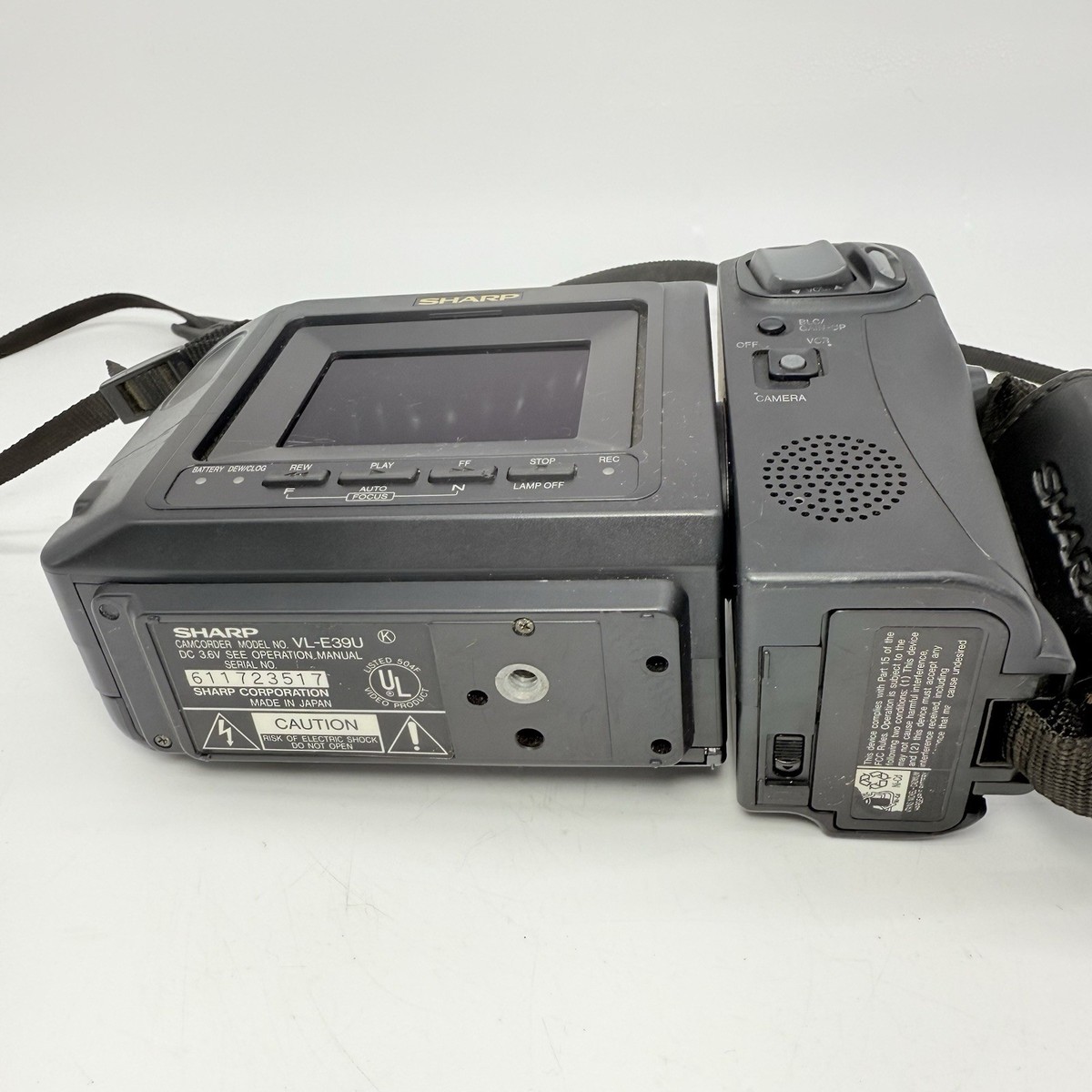 Sharp Viewcam VL-E39U 8mm Video 8 Camcorder VCR Video Play Sharp Viewcam VL-E39U 8mm Video 8 Camcorder VCR Video Play