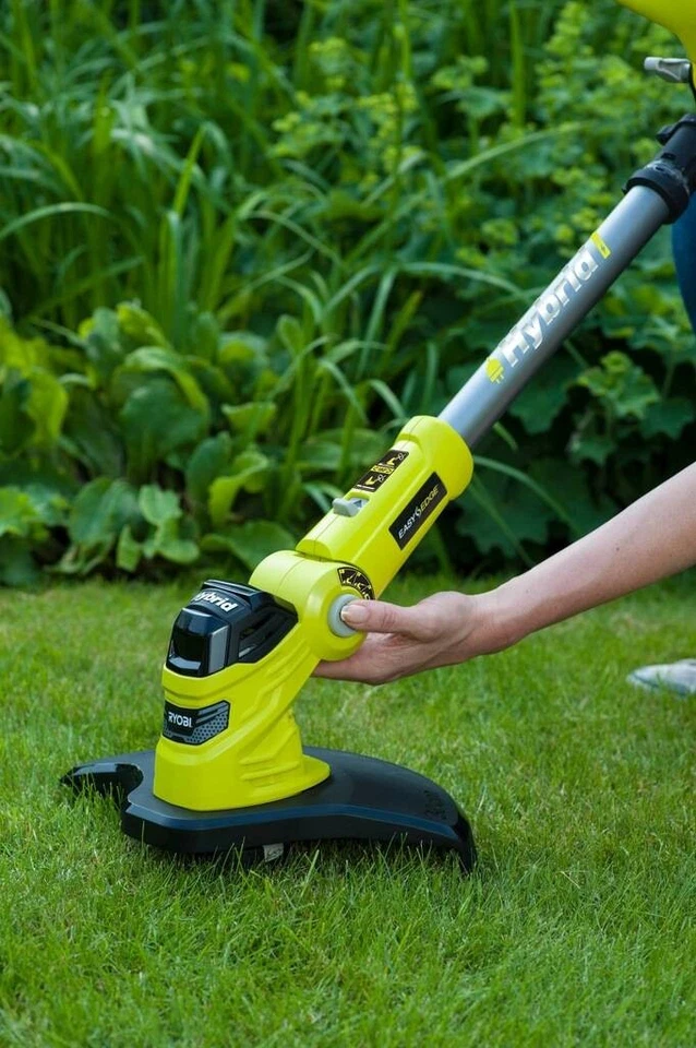 Ryobi Hybrid Rasentrimmer 230V/18V +2Ah Akku +Ladegerät +Zusatzgriff RLT1831H20F - Bild 3 von 4