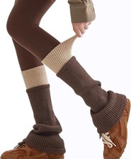 Leg Warmers Women Leg Warmer y2k 80s Slouch Ankle Socks Girls Snow Boots Knit