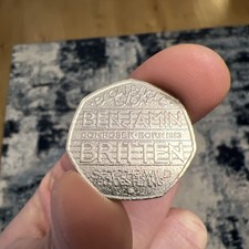 2013 benjamin britten 50p coin