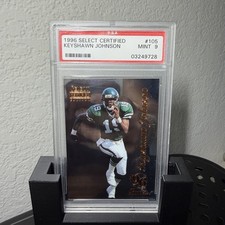 1996 Select Certified Keyshawn Johnson Rookie RC #105 PSA 9 Mint New York Jets
