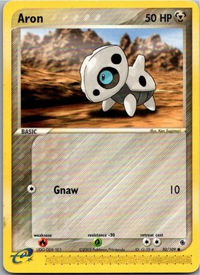 Pokémon Aron 50/109 EX Rubin & Saphir 2003 Englisch