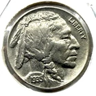 1935-P Buffalo Nickel 5 Cents 5c - About Uncirculated (AU)