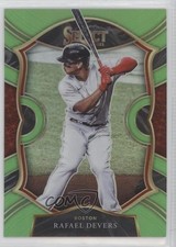 2021 Panini Select Concourse Neon Green Prizm 2/99 Rafael Devers #61 0h26