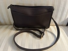 Coach 9944 Taylor Zip Crossbody Bag Vintage Brown Leather