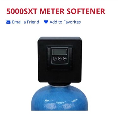 Fleck 5000 SXT Digital Meter  Water Softener 48K For Home Of 3-4 People New