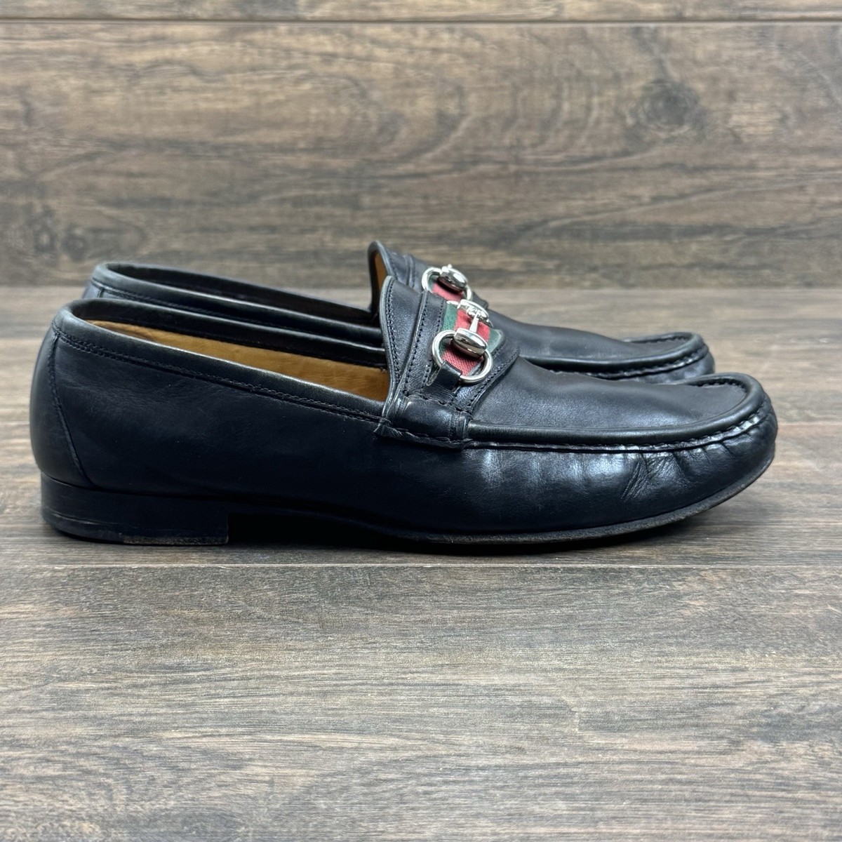 Gucci Horsebit Loafers Mens 8.5 D Flats 1953 Iconic Web  display picture 2