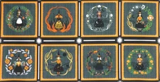 WITCHY WAYS by  Cori Dantini - 8 Block Craft WITCHES PANEL, 100% Cotton Fabric