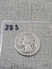 1938 S Washington Silver Quarter