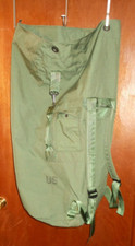 Military Duffle Bag OD Green Nylon Sea Bag Carry Straps Army 8465-01-117-8699 8