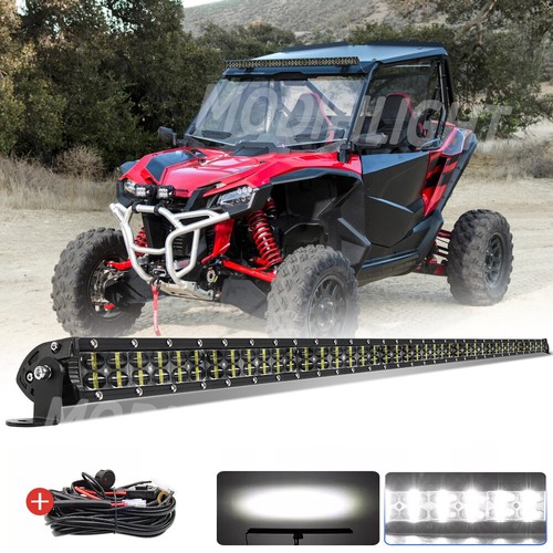 6D Dual row 42" Straight LED Light Bar Wire For 19-21Talon 1000R 1000X-4 ATV UTV - Picture 1 of 14