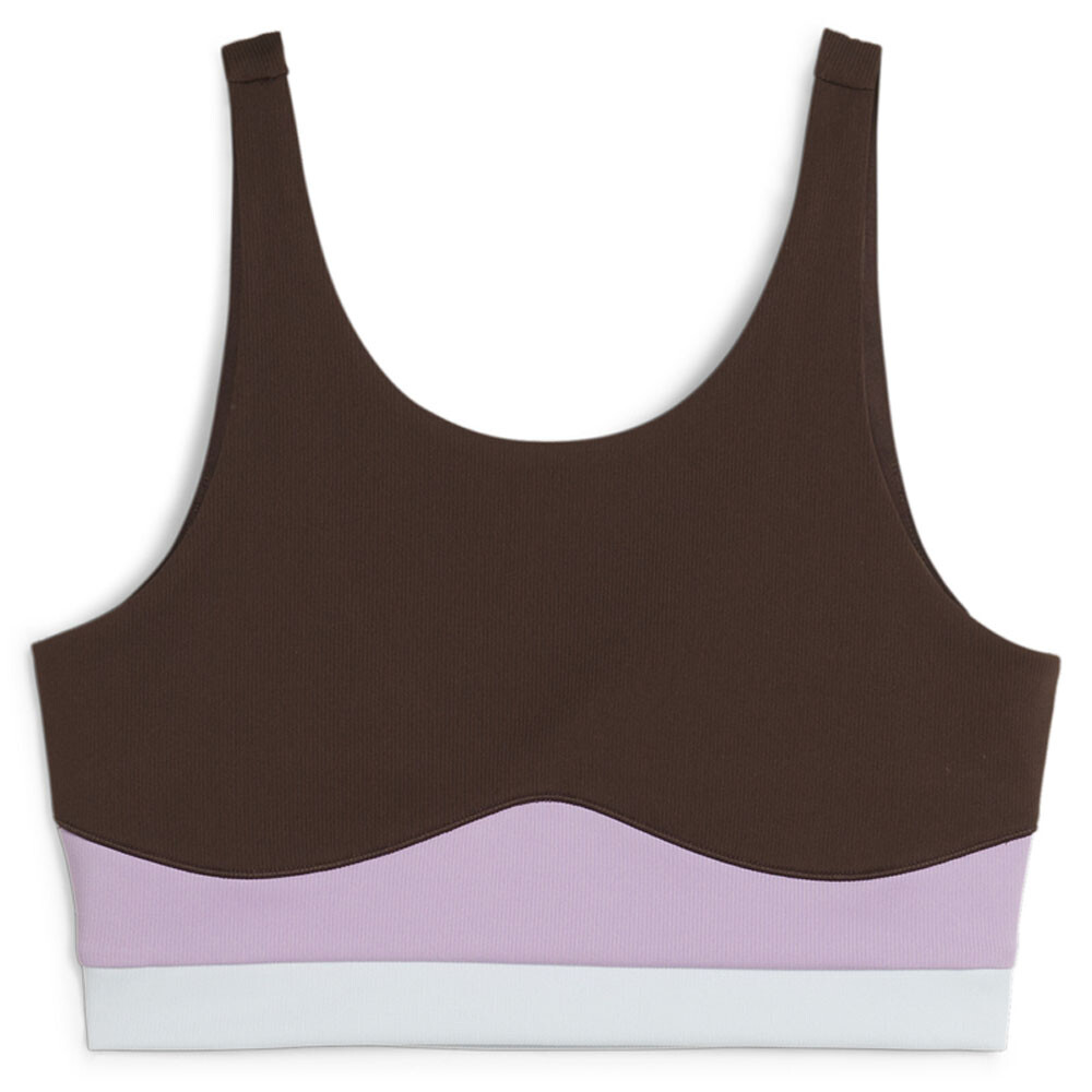 Женская укороченная майка без рукавов с круглым вырезом Puma Lemlem коричневого цвета, повседневная спортивная