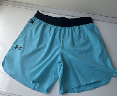 $65 Under Armour Men s Peek Woven 6.5  Shorts -Blue  -Large-New Tag