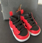 Michael Jordan Infant Shoes 1 Retro Black and Red Mid Alt Size 3C Brand New WBNT