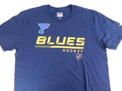 Fanatics Authentic Pro Mens St Louis Blues Hockey Short Sleeve T-Shirt Large NEW