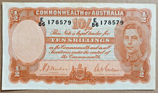 10 Shillings 1939 from Australia - Brown Sig. Sheehan and McFarlane