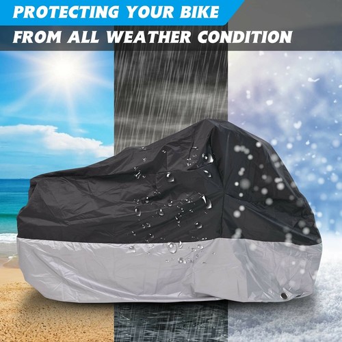 MOPHOTO Cubierta de Bicicleta Cubierta de Triciclo para Adultos para Almacenamiento de Bicicletas al Aire Libre, Du... - Imagen 6 de 7